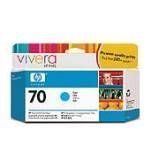 HP 70 130 ml Cyan Ink Cartridge with Vivera Ink