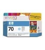 HP 70 130 ml Light Cyan Ink Cartridge with Vivera Ink